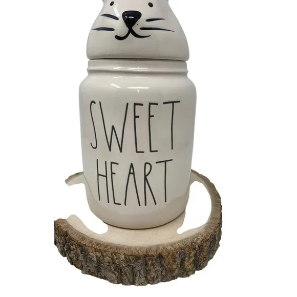 Rae Dunn SWEET HEART Bunny Canister Easter Bunny Spring Easter Baby Small Jar - Picture 8 of 11